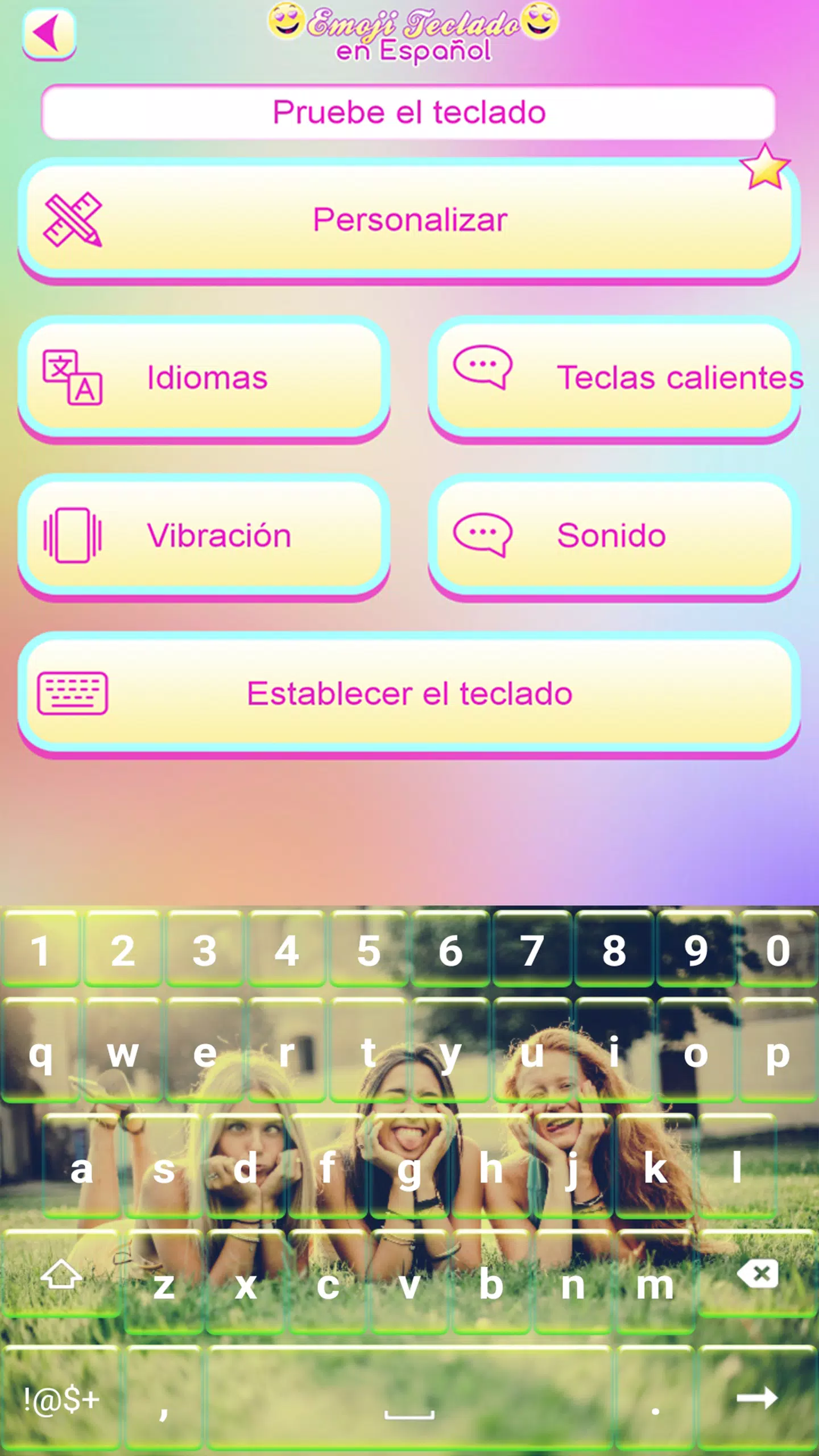 Descarga de APK de Teclado Emoji con Mi Foto para Android