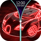 Neon Cars Lock Screen Zipper icon