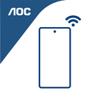 AOC TV remote Zeichen