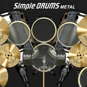 Drum Sederhana - Metal ikon