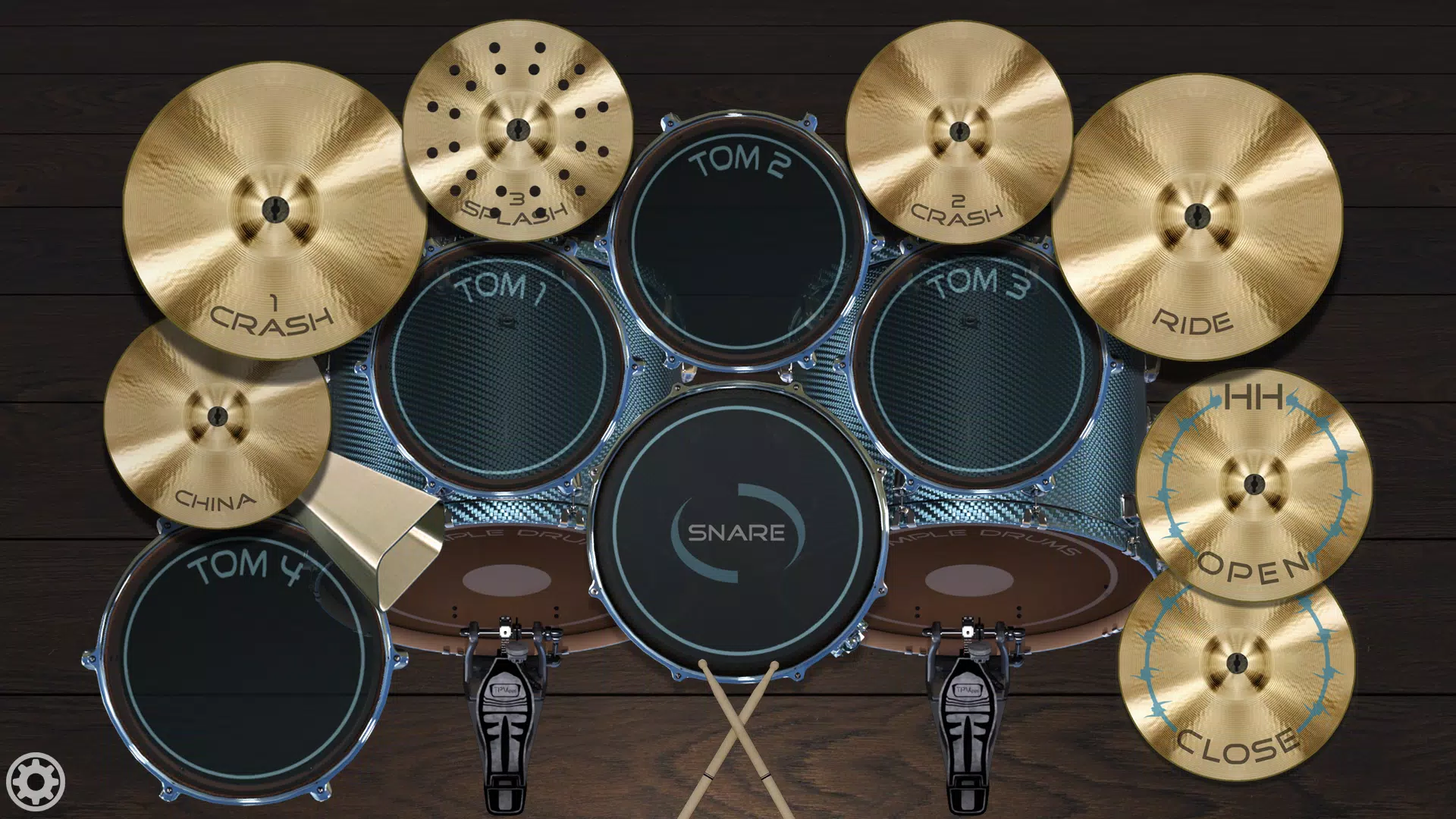 Metal Real Drum Set