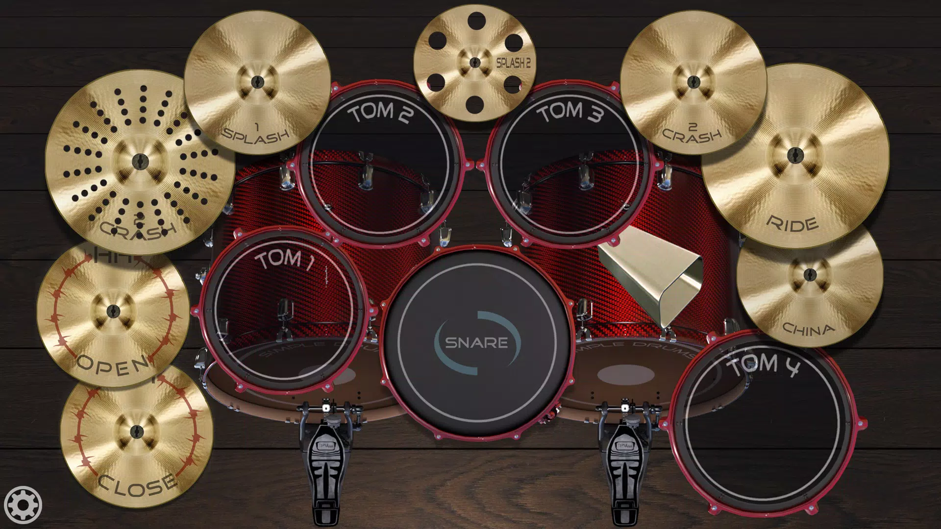 Metal Real Drum Set