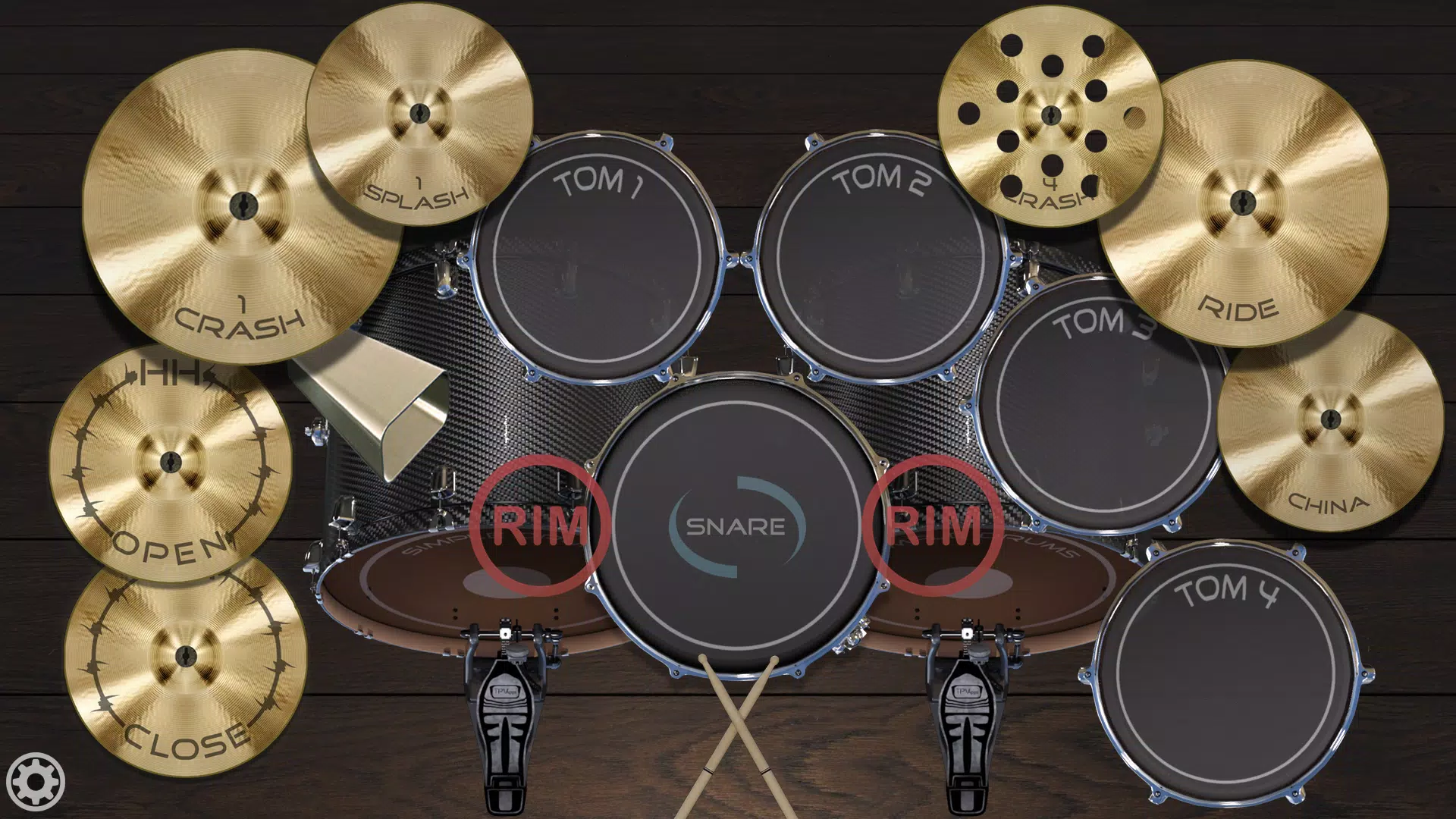 Metal Real Drum Set