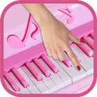 Piano rose - pour les filles icône