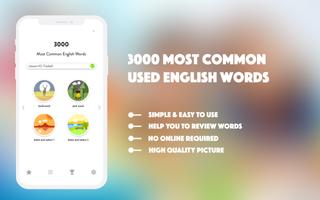 English Vocabulary 3000 Words Cartaz