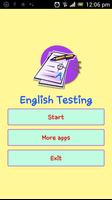 English Testing پوسٹر