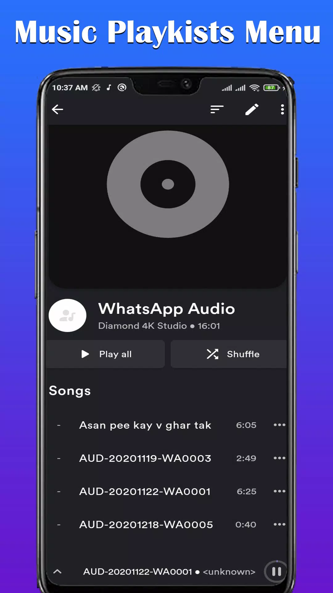 Android용 Mp3 Music Player- Audio Player 2021 APK 다운로드