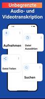Audio zu Text Transkribieren Plakat
