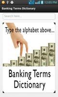 Banking Terms Dictionary poster