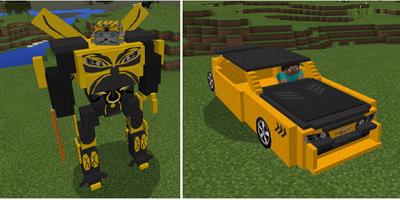 Mod robots transformers for MCPE captura de pantalla 1