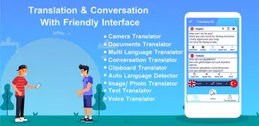 Translate All Text Voice Conversation Translator