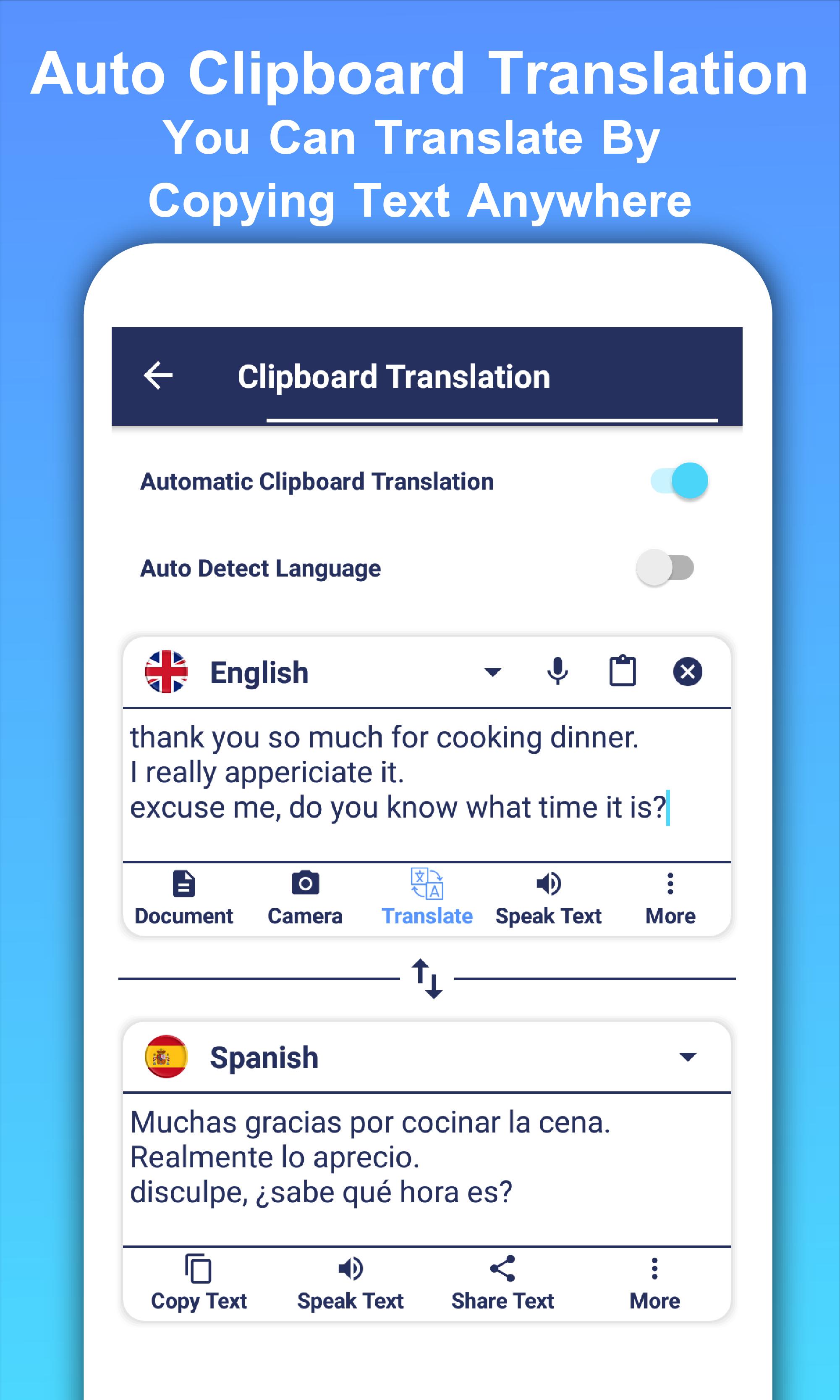 Tłumacz cały tekst Konwersacja głosu Tłumacz for Android - APK Download