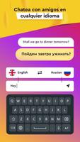 Traductor de teclado para chat Poster