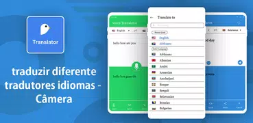 Traduzir idiomas diferentes -tradutores de câmeras