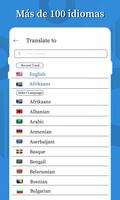 Traducir diferentes idiomas -traductores de cámara captura de pantalla 1