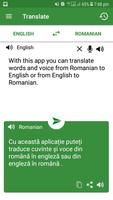 Romanian - English Translator (Free) capture d'écran 1