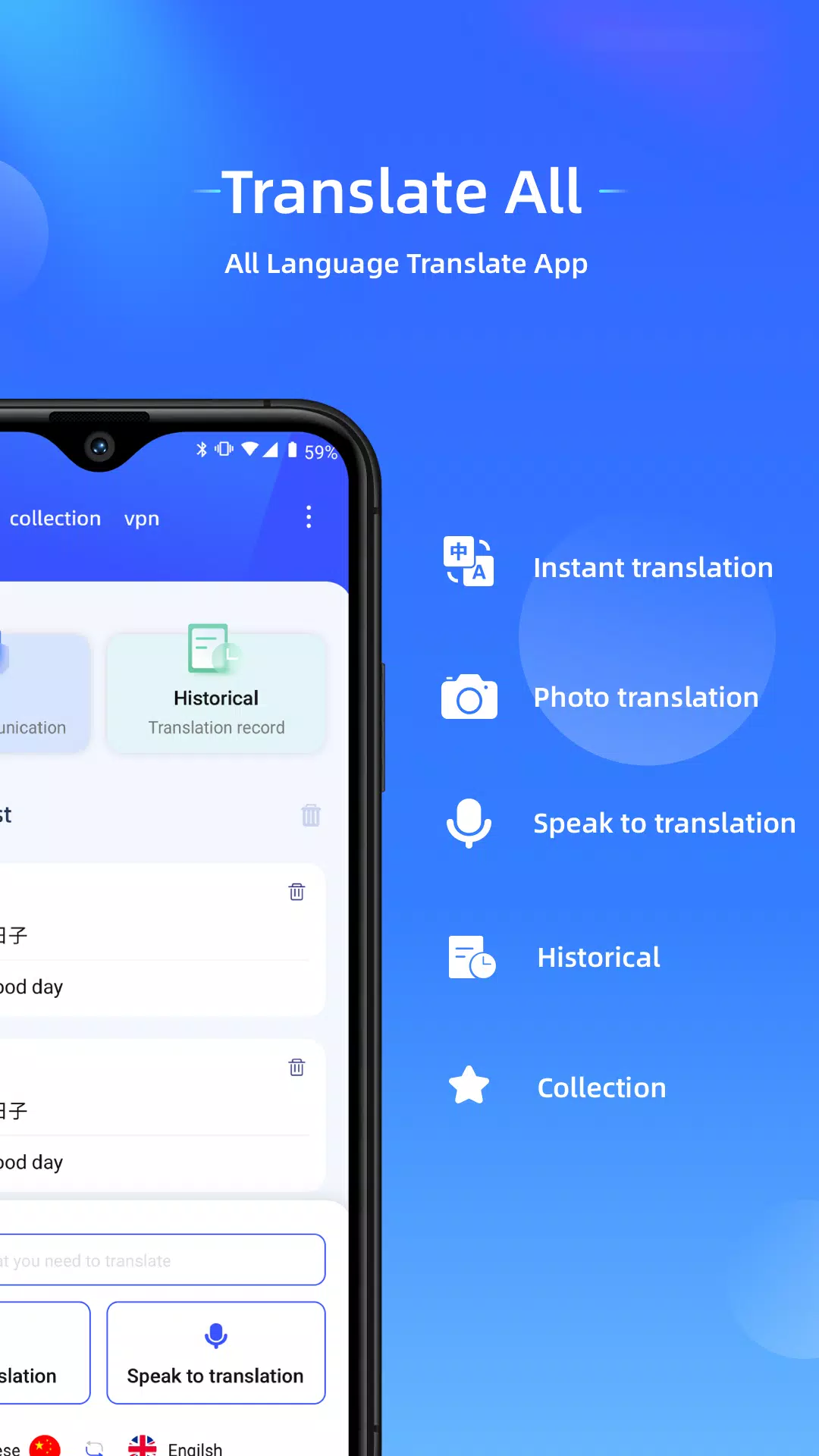 Download do APK de Translate All-Translator & VPN para Android