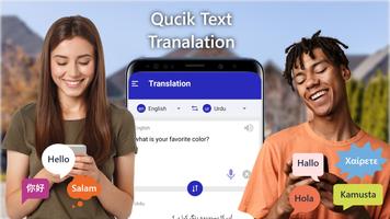 Text & Voice Translator App poster