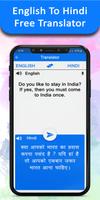 English To Hindi Translator capture d'écran 2