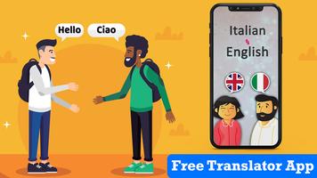 Italian To English Translator - Voice Translator Affiche