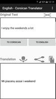 English - Corsican Translator screenshot 2