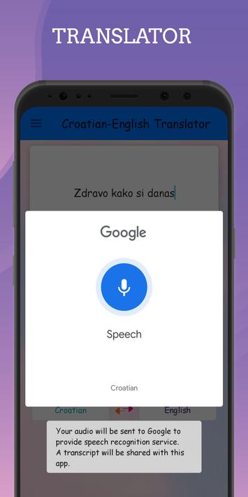 Croatian - English Translator Free pour Android - Téléchargez l'APK