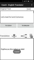 Czech - English Translator capture d'écran 2