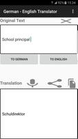 English - German Translator постер