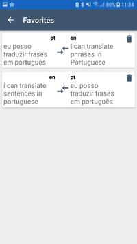Portuguese English screenshot 2