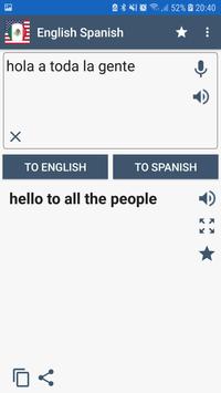 English Spanish screenshot 1