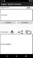 English - Spanish Translator پوسٹر