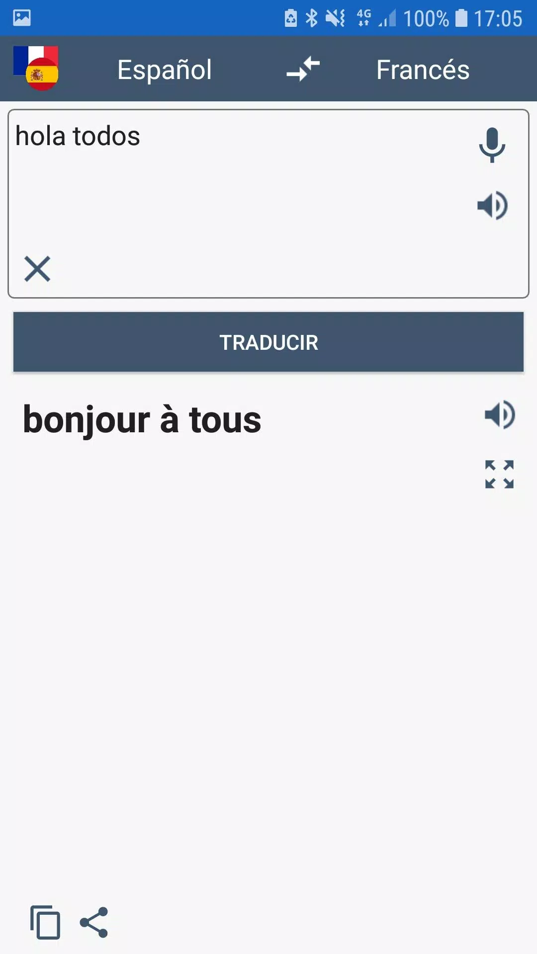 cargando pañuelo de papel conferencia Descarga de APK de Traductor Español Francés para Android