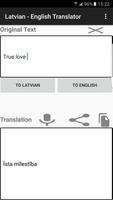 English - Latvian Translator постер