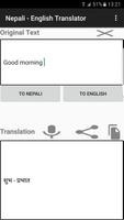 Nepali - English Translator Affiche