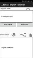 English - Albanian Translator Affiche