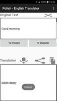 برنامه‌نما English - Polish Translator عکس از صفحه