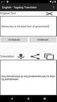 English - Tagalog Translator imagem de tela 3