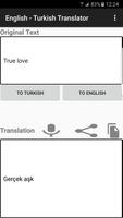 English - Turkish Translator Affiche