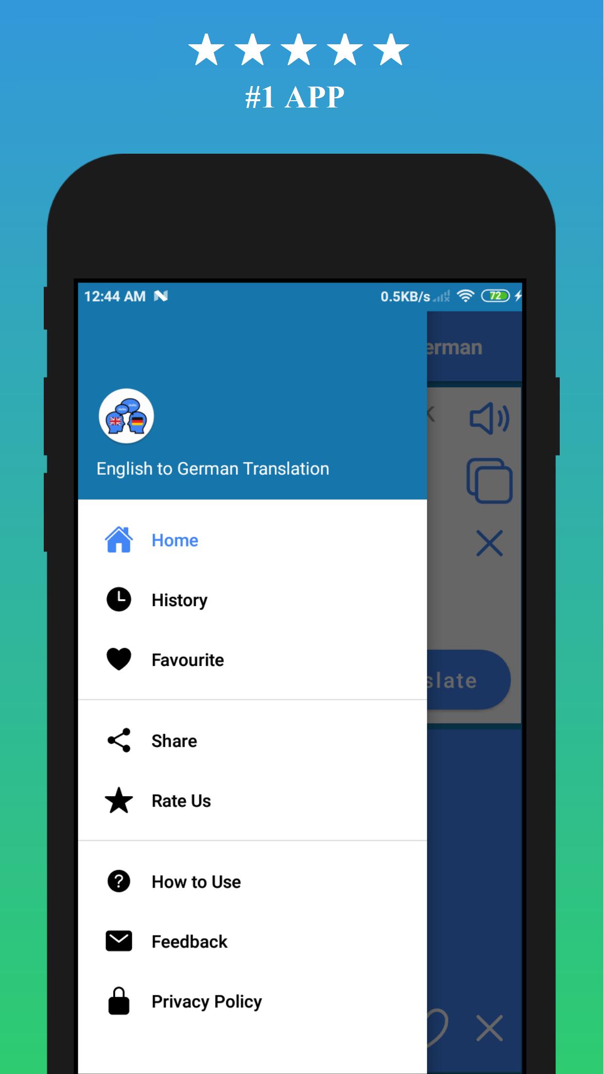 Übersetzer Englisch Deutsch App pour Android - Téléchargez l'APK