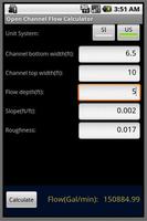 Open Channel Flow Calculator capture d'écran 1