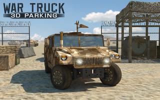 Parkir truk militer 3D penulis hantaran
