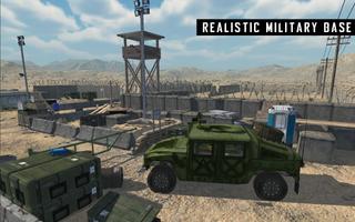 Parkir truk militer 3D syot layar 2