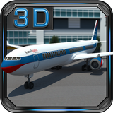 Aparcamiento Aeropuerto 3D icono