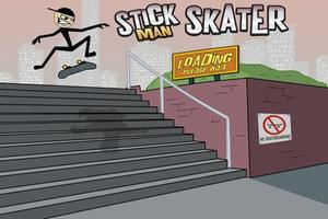 Stickman Skater-poster