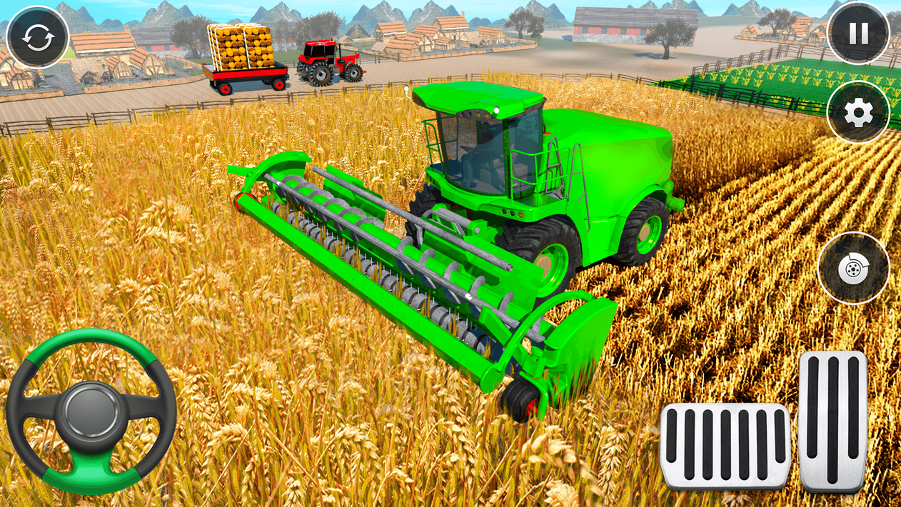 Tractor Farming Driving Games screenshot 11
