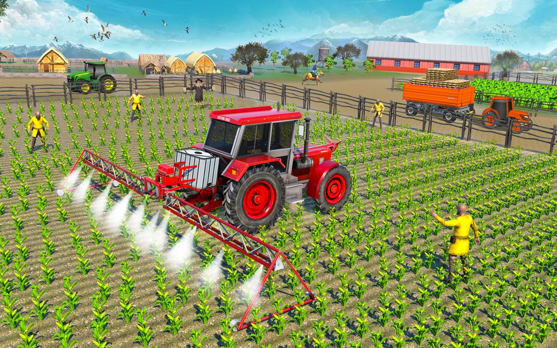 Tractor Farming Driving Games screenshot 9