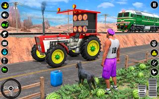 Tractor Driving Farming Games पोस्टर