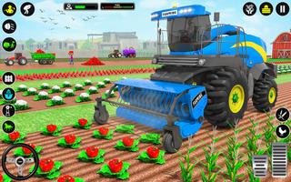 Tractor Driving Farming Games स्क्रीनशॉट 1
