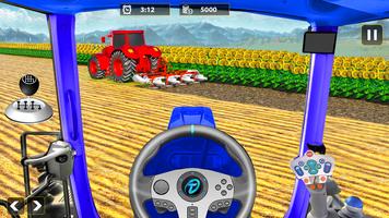 Tractor Farming Simulator Game ポスター
