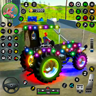 Simulación agricultura tractor icono